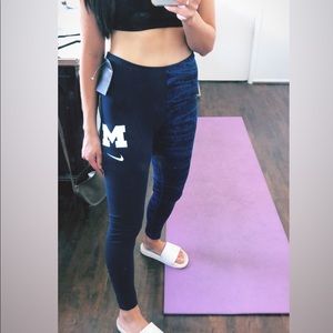 University of Michigan Nike Leggings